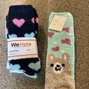 WeHelp Cozy Heart and Bear Socks